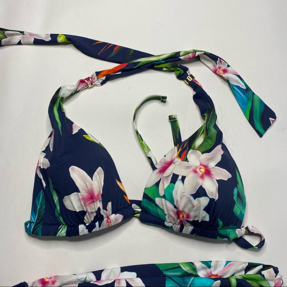 Lauren Ralph Lauren Floral Bikini Watercolor Blue - Picture 14 of 16